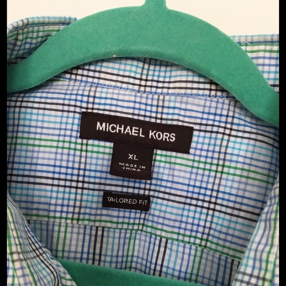 Michael Kors Tailored Fit Button-Front Shirt XL - Picture 4 of 8